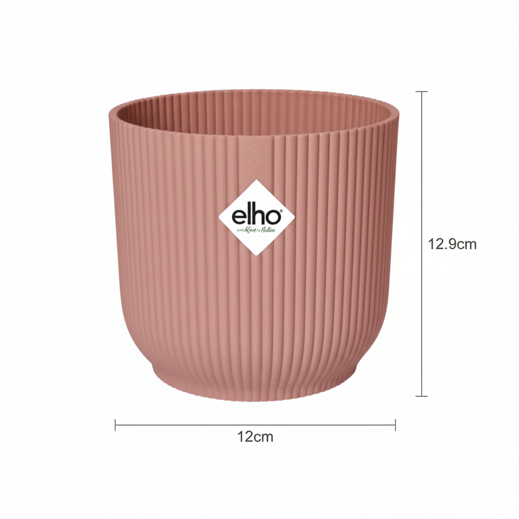 Pot ELHO Vibes Fold rose pastel D14 cm pour plantes d’intérieur