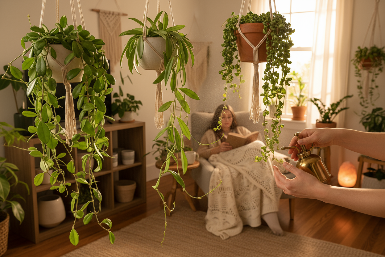 Plante tropicale et verte Hoya