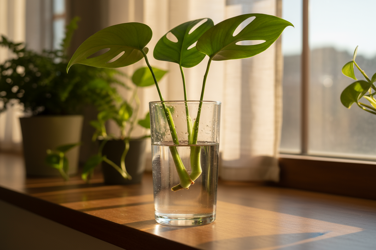 Jeunes pousses de plantes d’intérieur