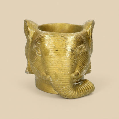 Pot Éléphant Doré D11/12 cm pour petites plantes vertes ou fleuries