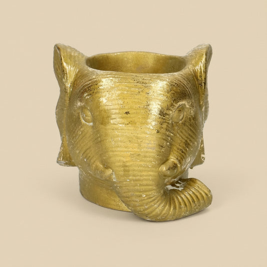 Pot Éléphant Doré D11/12 cm pour petites plantes vertes ou fleuries