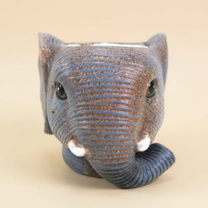 Pot Éléphant Gris D11/12 cm pour petites plantes vertes ou fleuries