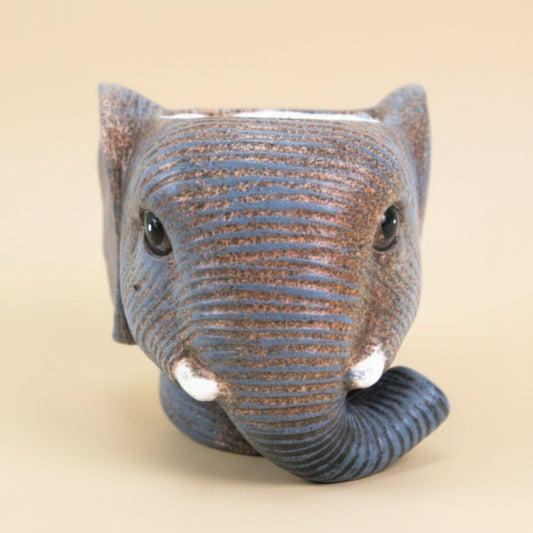 Pot Éléphant Gris D11/12 cm pour petites plantes vertes ou fleuries