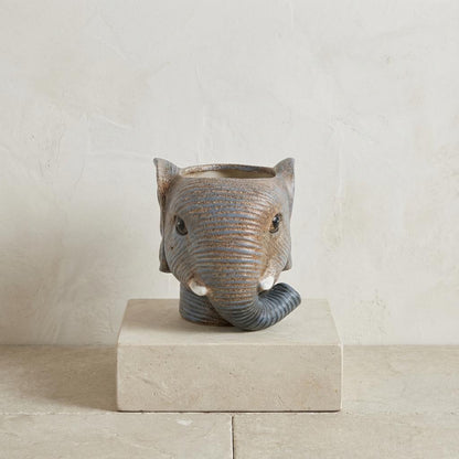 Pot Éléphant Gris D11/12 cm pour petites plantes vertes ou fleuries