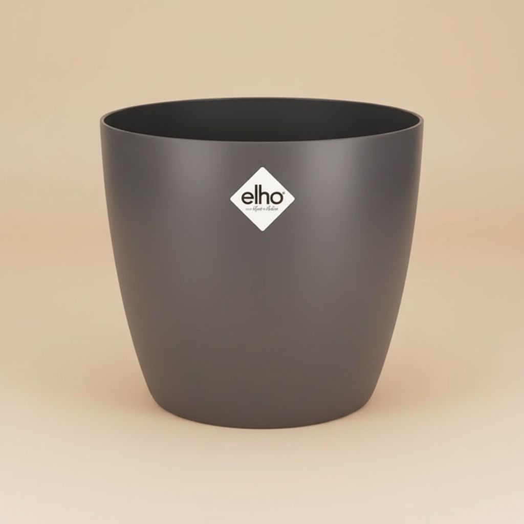 Pot ELHO Brussels rond anthracite D25 cm pour plantes d’intérieur