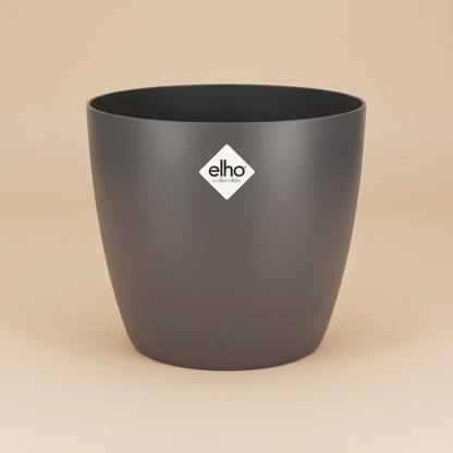 Pot ELHO Brussels rond anthracite D25 cm pour plantes d’intérieur