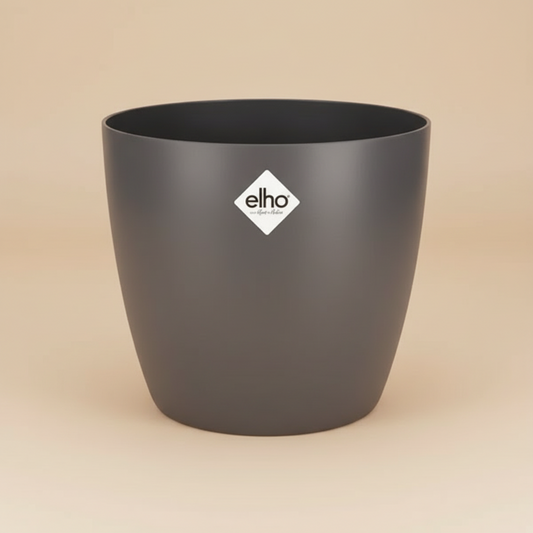 Pot ELHO Brussels rond anthracite D25 cm pour plantes d’intérieur