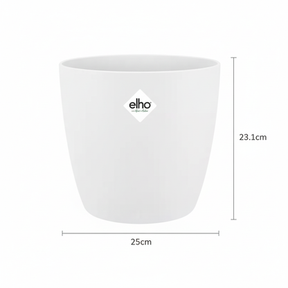 Pot ELHO Brussels rond blanc D25 cm pour plantes d’intérieur