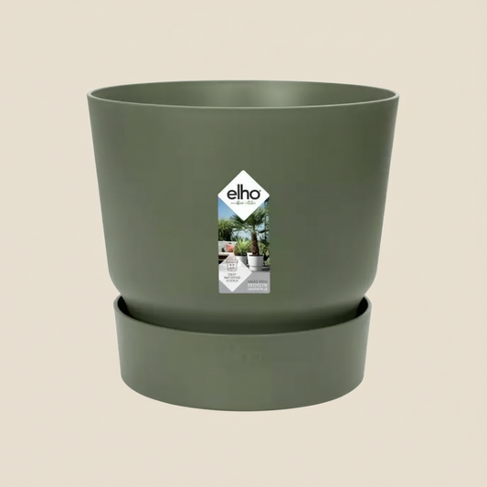 Pot Elho Greenville rond vert D25 cm pour plantes d’intérieur