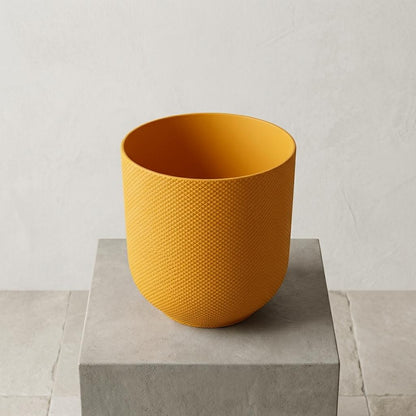 Pot Elho Jazz Rond - Ambre Jaune D23 cm pour plantes d’intérieur
