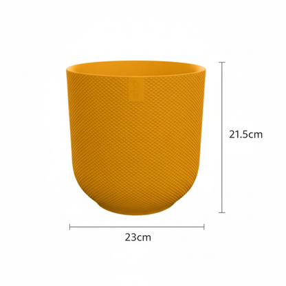 Pot Elho Jazz Rond - Ambre Jaune D23 cm pour plantes d’intérieur