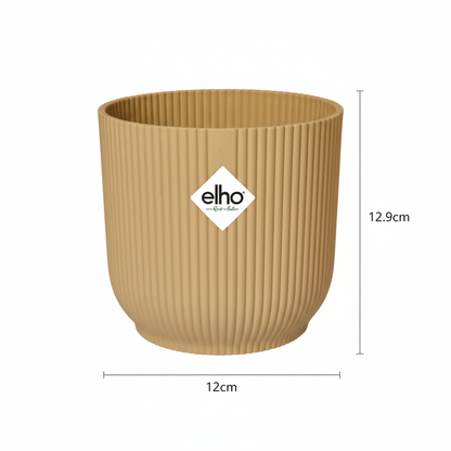 Pot ELHO Vibes Fold jaune pastel D14 cm pour plantes d’intérieur
