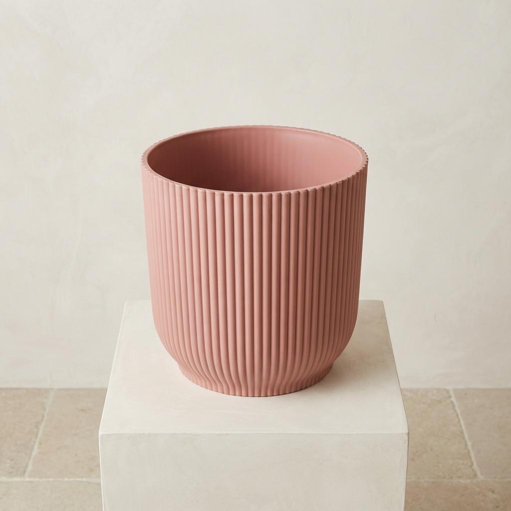Pot ELHO Vibes Fold rose pastel D14 cm pour plantes d’intérieur