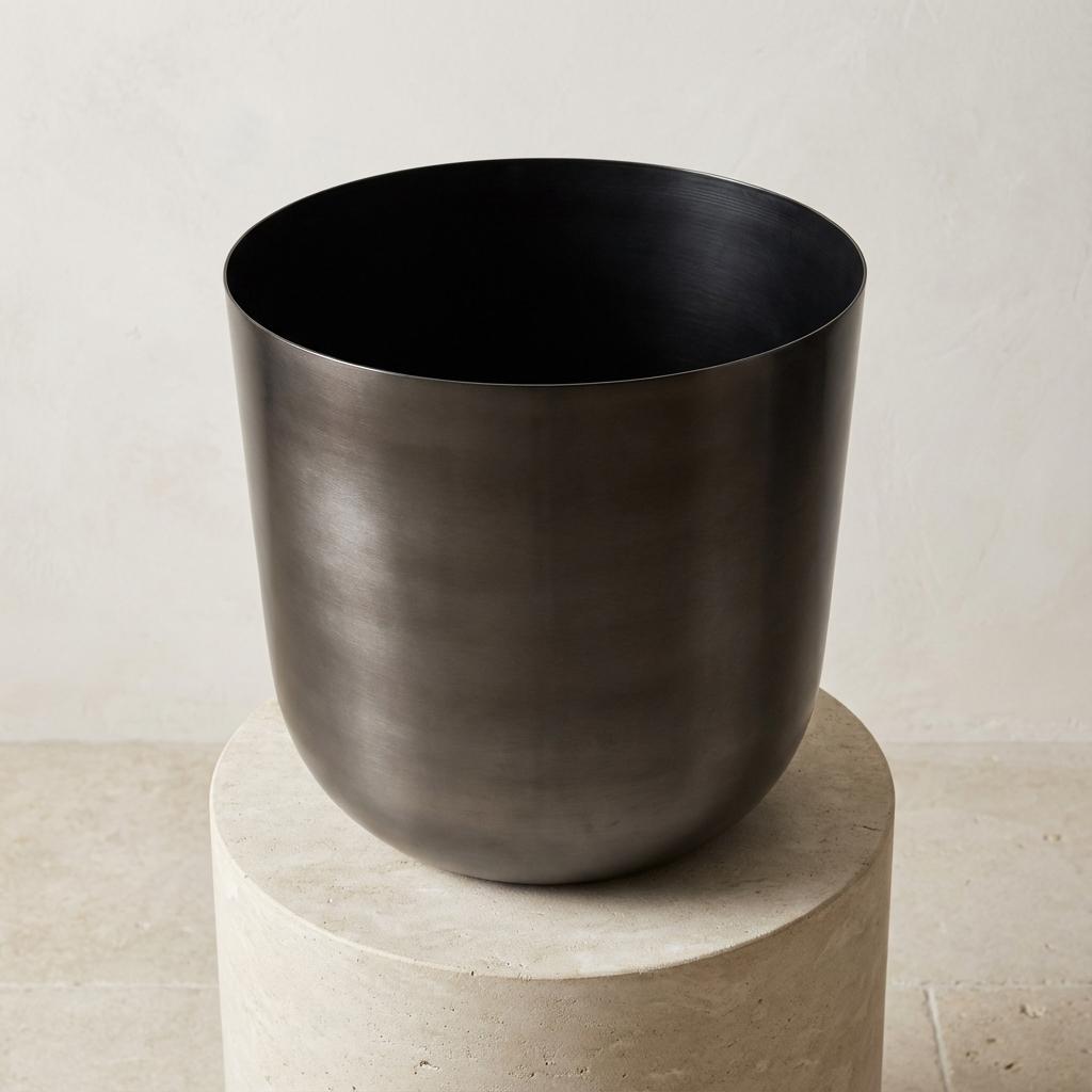 Pot Mayk Plomp métal D20 cm pour plantes d’intérieur