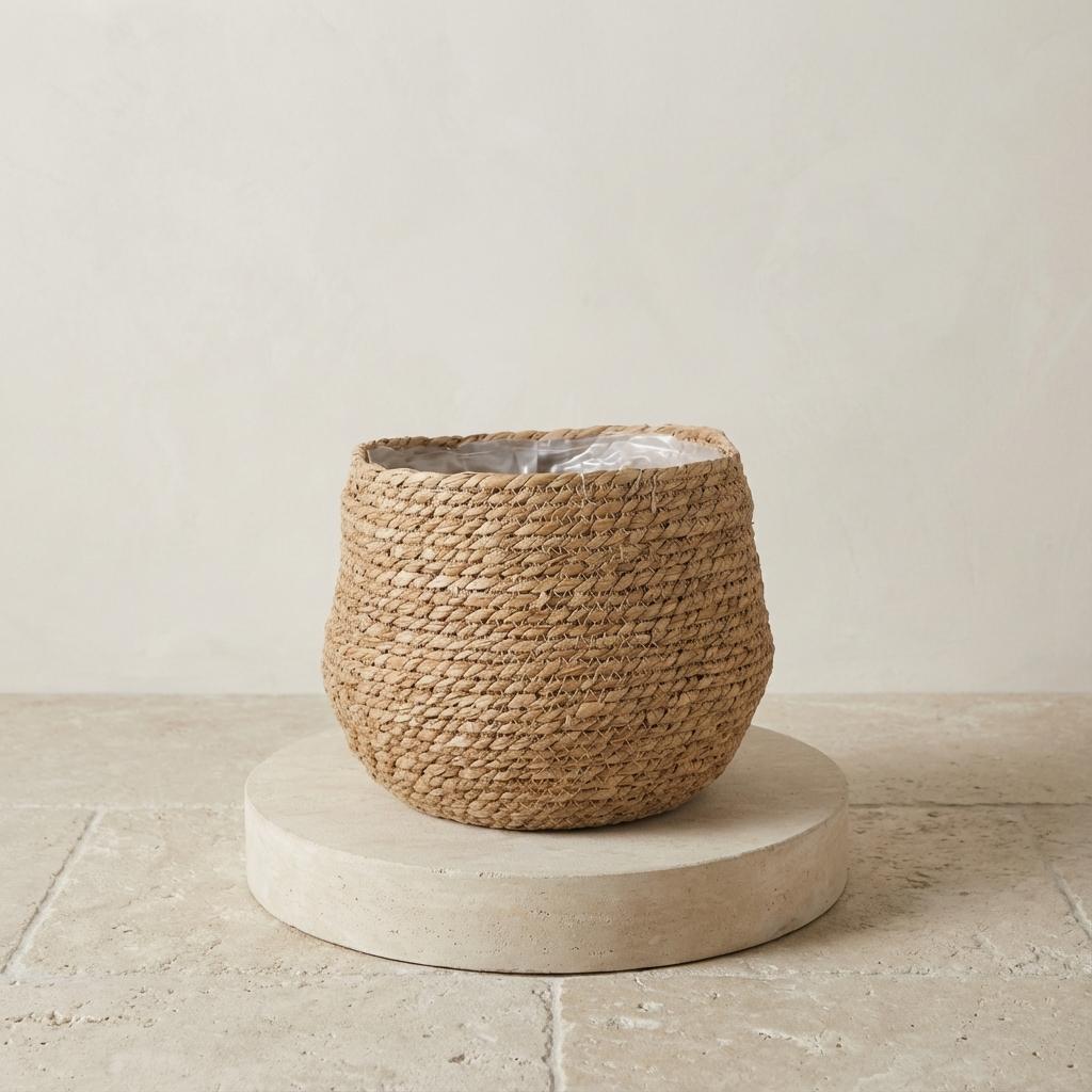 Pot Panier Jorck Brun D26 cm pour plantes et décoration