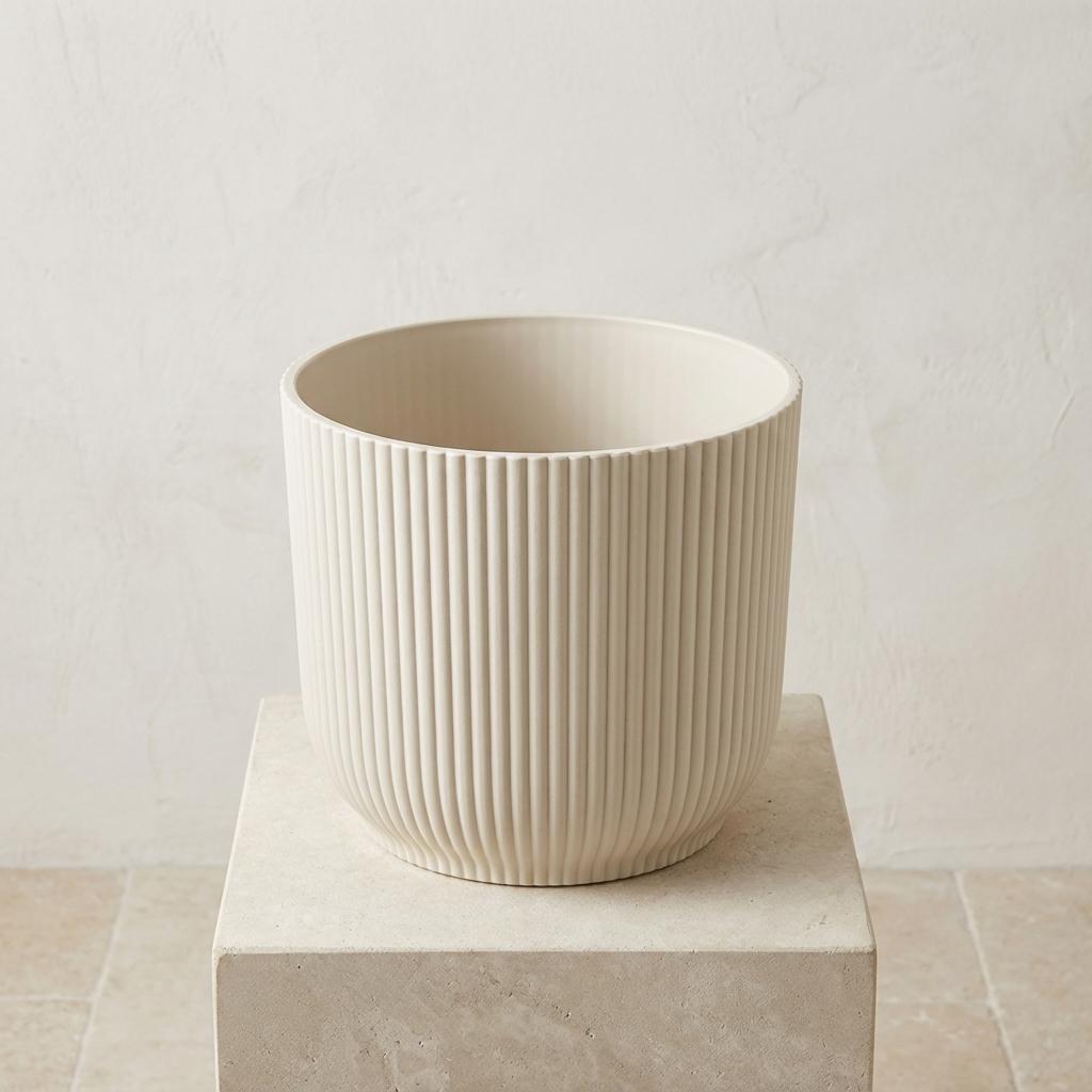 Pot ELHO Vibes Fold blanc mat D22 cm pour plantes d’intérieur