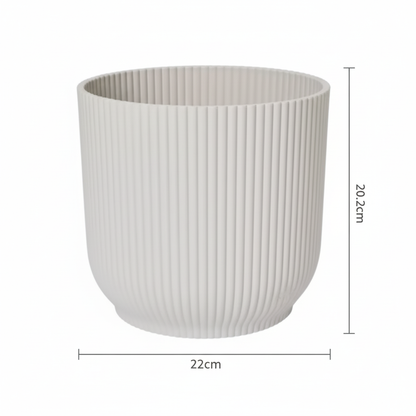 Pot ELHO Vibes Fold blanc mat D22 cm pour plantes d’intérieur